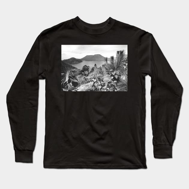 Vintage Photo of Lake Atitlán Long Sleeve T-Shirt by In Memory of Jerry Frank